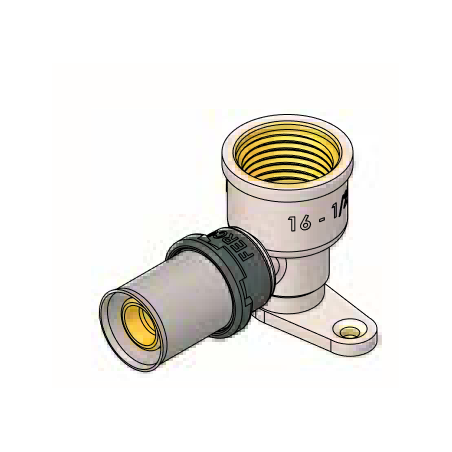 Codo Base Hembra Press Fitting FERCO 20 - ½"