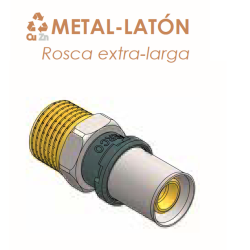 Racor Fijo Macho Press Fitting FERCO 20 - ¾"