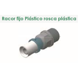 Racor fijo Plástico rosca plástica