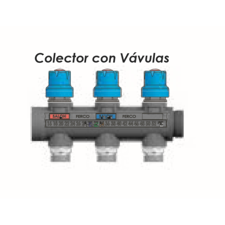 Colector Plástico con Válvula 2 vías FERCO 2 x 24-19
