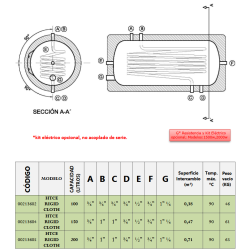 Conexiones HTCE RIGID CLOTH VALINOX