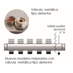 COLECTOR VÁLVULA MANUAL / DETENTOR