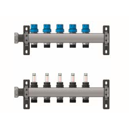 Colector Inox con Equilibrado Simple 9 vías FERCO 9 x 24-19