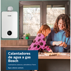 cocina ducha Calentador BOSCH Therm 6600 S 12-15-17 Gas Natural