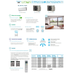 Folleto de prestaciones Multisplit Unidad Exterior 4x1 DAIKIN 4MXM80A R32