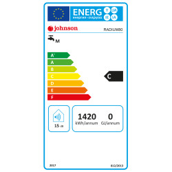 Etiqueta energética del Termo Eléctrico JOHNSON RADIUM 80