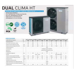 Ficha técnica Bomba de Calor Aerotérmica DOMUSA DUAL CLIMA 16HTT