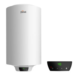 Gama digital TIBER B. Panel digital de mandos
que permite la selección y visualización de la
temperatura del agua deseada.