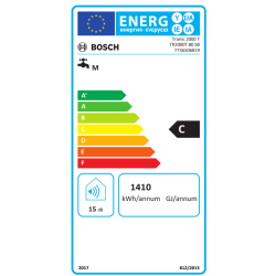 Etiqueta Energética Termo Eléctrico BOSCH Tronic 2000 T 80 S Etiqueta Energética Termo Eléctrico BOSCH Tronic 2000 T 80 S