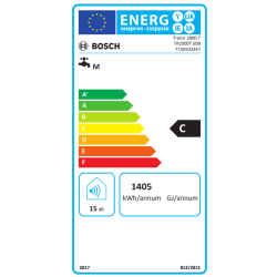 Etiqueta Energética Termo Eléctrico BOSCH Tronic 2000 T 50