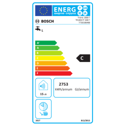 Etiqueta energética Termo Eléctrico BOSCH Tronic 1001 TF 300 T