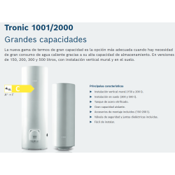 Tronic 1001/2000
Grandes capacidades