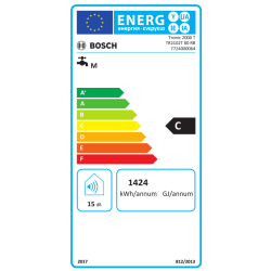 Etiqueta energética de Termo eléctrico BOSCH TRONIC 2100 T 80 Etiqueta energética de Termo eléctrico BOSCH TRONIC 2100 T 80
