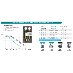 Ficha técnica del Grupo de Bombeo Directo DN20 FERCO R30-S6-N