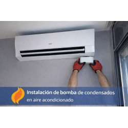 Instalación de bomba de condensados para aire acondicionado split