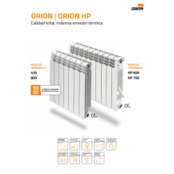 ORION | ORION HP
Calidad total, máxima emisión térmica