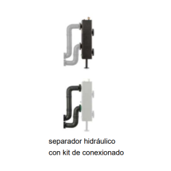 separador hidráulico
con kit de conexionado