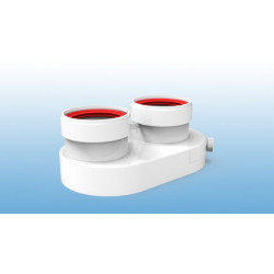 Accesorio Biflujo 80/80mm caldera Saunier/Junkers