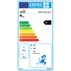 Etiqueta energética aerotermia Cointra Oasis 90L alta eficiencia ahorro energético agua caliente sanitaria