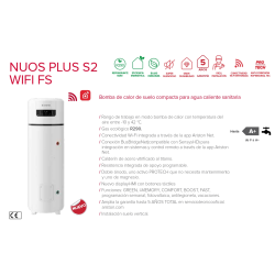 Características Ariston Nuos Plus S2 200 WiFi bomba de calor ACS eficiencia y ahorro energético