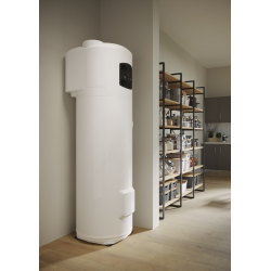 Bomba de calor Ariston Nuos Plus WiFi instalada en vivienda ahorro energético ACS aerotermia