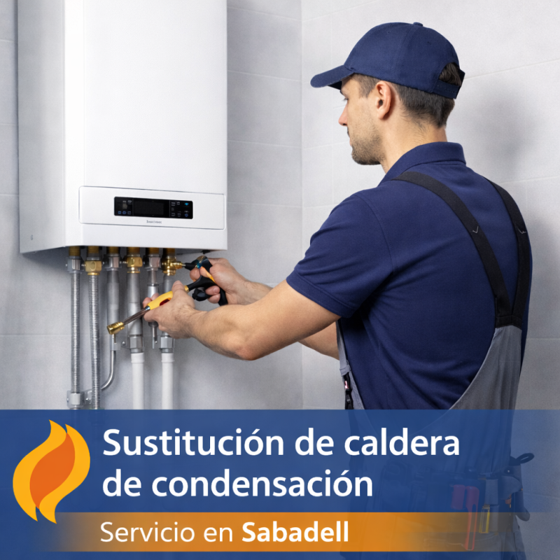 Sustitución de caldera de gas mural de condensación en Sabadell (08203)
