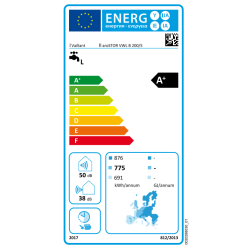 Etiqueta energética Vaillant aroSTOR VWL B 200 clase A+ bajo consumo