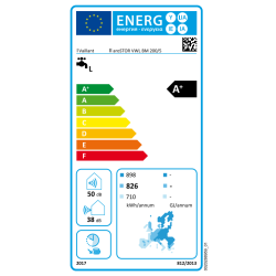 Etiqueta energética Vaillant aroSTOR VWL BM 200 clase A+ ahorro energético ACS