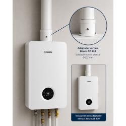 salida vertical calentador bosch 6600 60/100