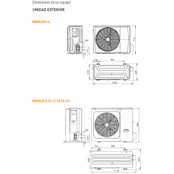 Dimensiones unidad interior Ferroli OMNIA ST con depósito ACS integrado
