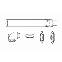 Kit horizontal Estándar Calentador SAUNIER DUVAL Ø60/100