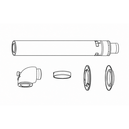 Kit horizontal Estándar Calentador SAUNIER DUVAL Ø60/100