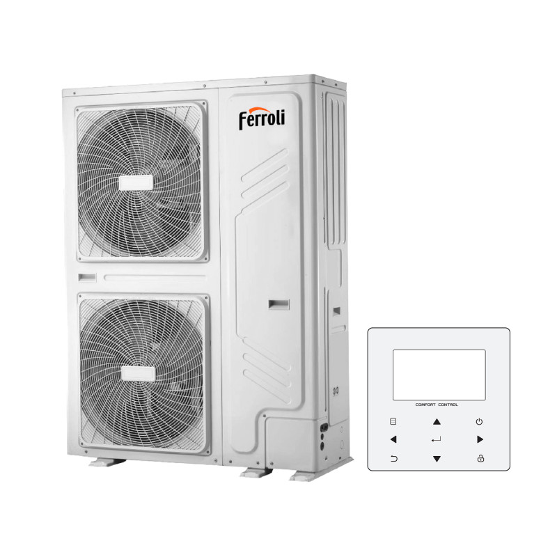 Bomba de calor aerotermia FERROLI OMNIA M 3.2 22T trifásica alta potencia aire agua R32