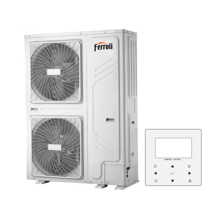 Bomba de calor aerotermia FERROLI OMNIA M 3.2 22T trifásica alta potencia aire agua R32