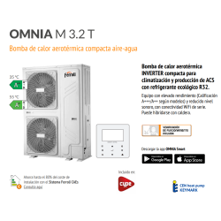 Ferroli OMNIA M 3.2 30T aerotermia inverter alta eficiencia calefacción refrigeración