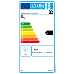 Etiqueta Energética Termo Eléctrico SAUNIER DUVAL LineaAqua E-SD 30 ES C4