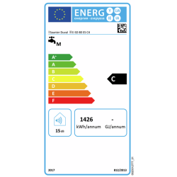 Etiqueta Energética Termo Eléctrico SAUNIER DUVAL LineaAqua E-SD 80 ES C4