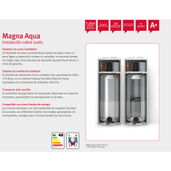 Aerotermo Saunier Duval Magna Aqua 200 solución eficiente agua caliente sanitaria