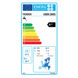 Etiqueta energética Bomba de Calor Aerotermia THERMOR AEROMAX VS COMBI R290 200