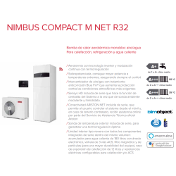 Ariston Nimbus Compact NET R32 aerotermia compacta bajo consumo alta eficiencia