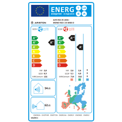 Etiqueta energética Aire acondicionado ARISTON ALYS R32 C 25 MUD0