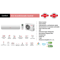 Características Aire Acondicionado CORBERÓ AUSTRAL 24 WIFI inverter WiFi R32