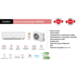 Funciones aire acondicionado CORBERÓ GREGAL 09 WIFI inverter WiFi R32