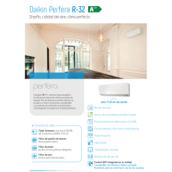 DAIKIN Perfera TXM20A WiFi eficiencia energética y confort premium