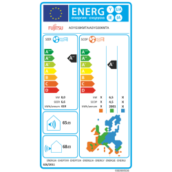 Etiqueta energética FUJITSU ASY 80 KM alta eficiencia energética