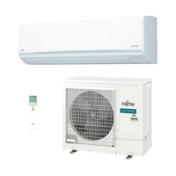 Aire acondicionado FUJITSU ASY 100 KM instalado en salón de gran superficie