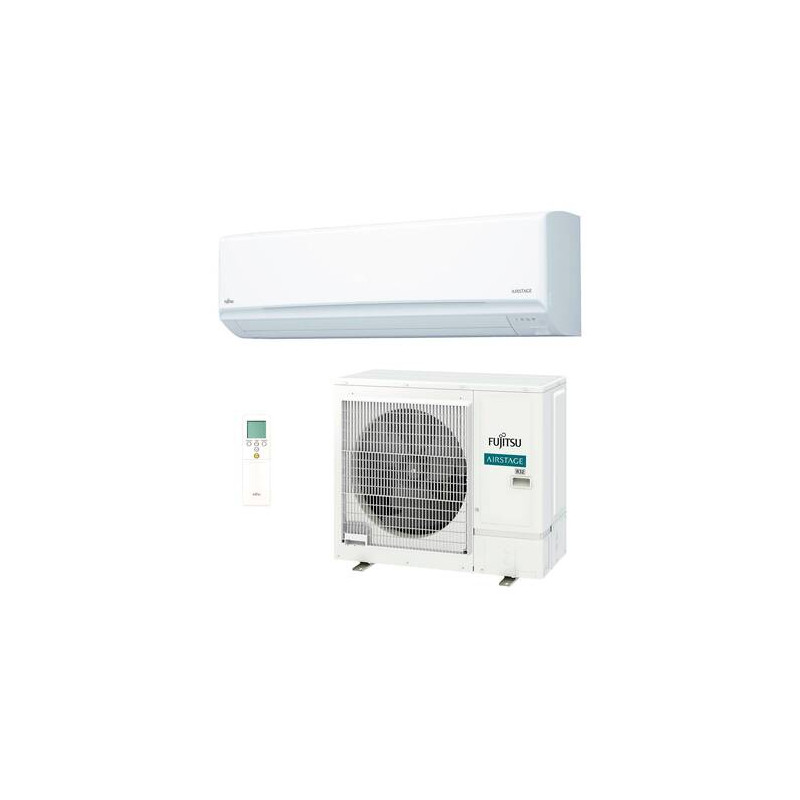 Aire acondicionado FUJITSU ASY 100 KM instalado en salón de gran superficie