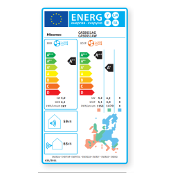 Etiqueta energética HISENSE BRISSA CA50XS1A R32 alta eficiencia