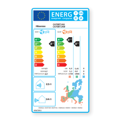Etiqueta energética HISENSE BRISSA CA70BT1A R32 alta eficiencia