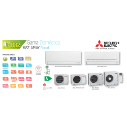 Funciones y prestaciones del Mitsubishi Electric MSZ-AP71VGK WiFi
